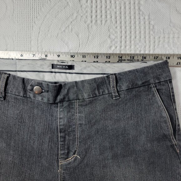 Neva jeans black washed‎ stretch wide leg loose fit size on tag 13 Style #YBS617 - Picture 8 of 15